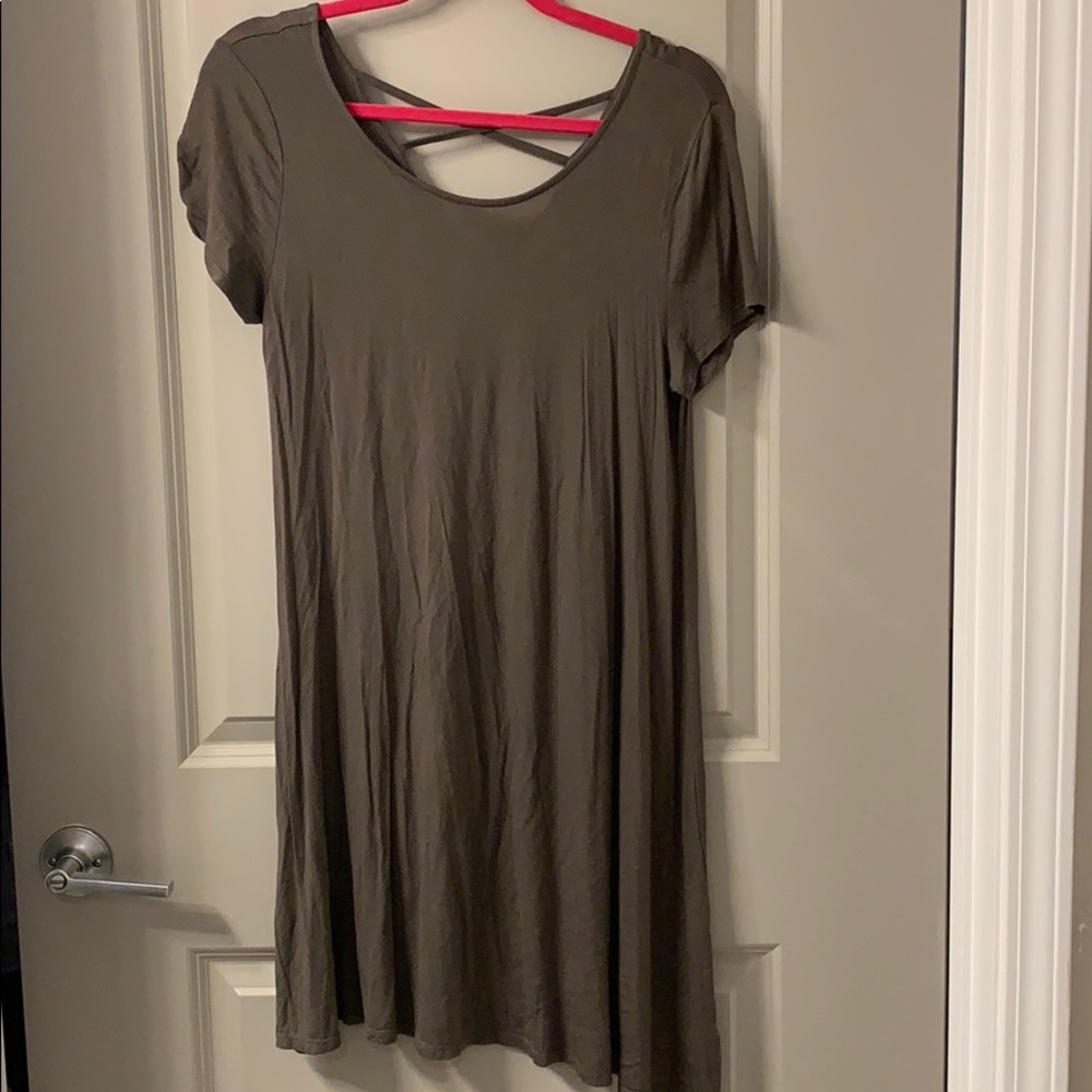 Olive green dress